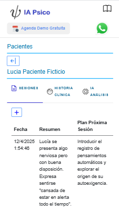 IA PSICO — Vista móvil